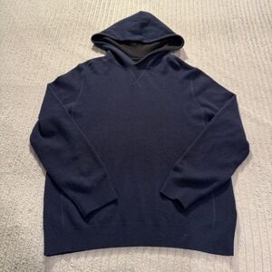 life/after/denim Hoodie‎ Mens S Blue 100% Cashmere Pullover Luxury Preppy Soft